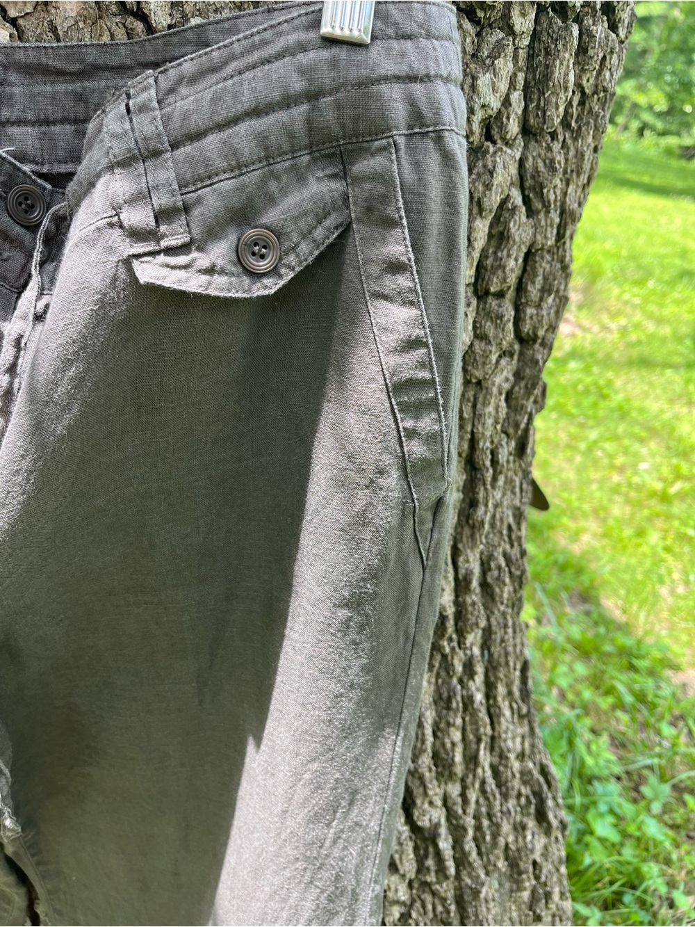 ⭐️Sandro Linen Drawstring Pants in size 8 - Picture 2 of 6